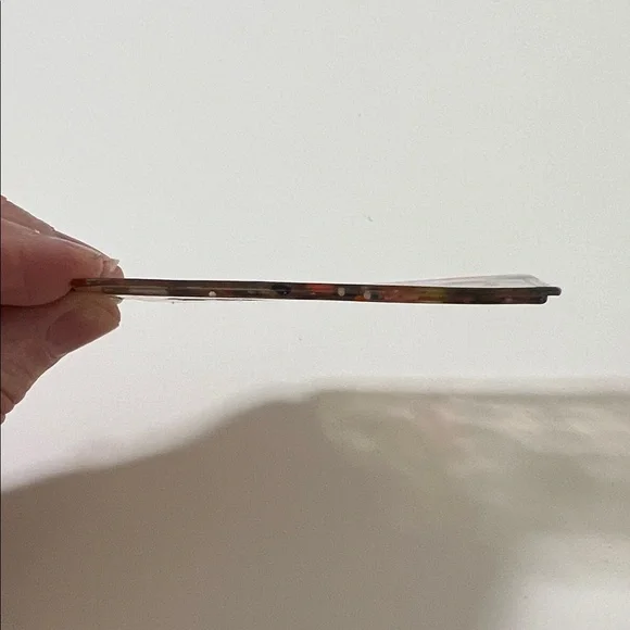 🥳🎉 3.5" Coach Poppy XL Multicolor Confetti Lucite Hangtag Bag Fob Charm Keychain - Picture 12 of 12